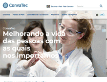 Tablet Screenshot of convatec.com.br