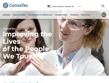 Tablet Screenshot of convatec.com