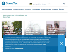 Tablet Screenshot of convatec.de